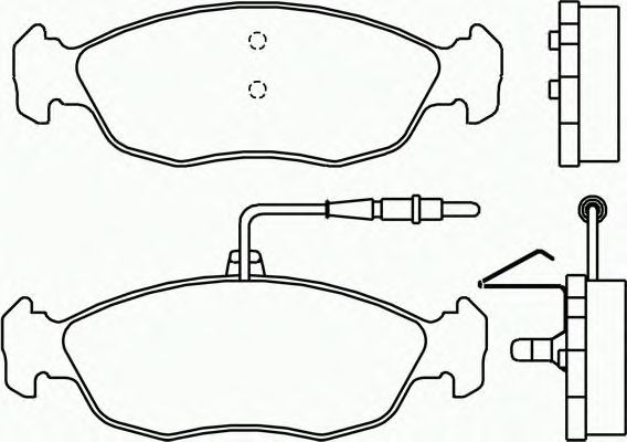 Комплект тормозных колодок, дисковый тормоз P 61 054