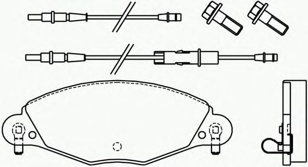 Kit de plaquettes de frein, frein à disque P 61 072