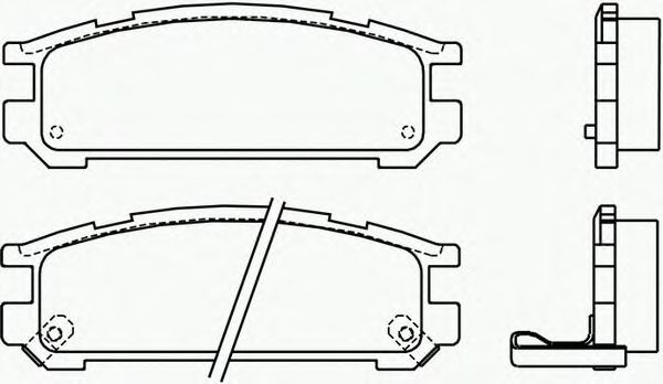 Комплект тормозных колодок, дисковый тормоз P 78 005