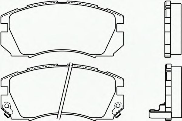 Комплект тормозных колодок, дисковый тормоз P 78 007
