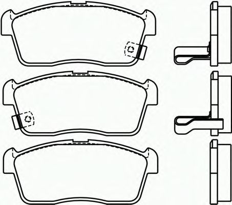 Комплект тормозных колодок, дисковый тормоз P 79 012