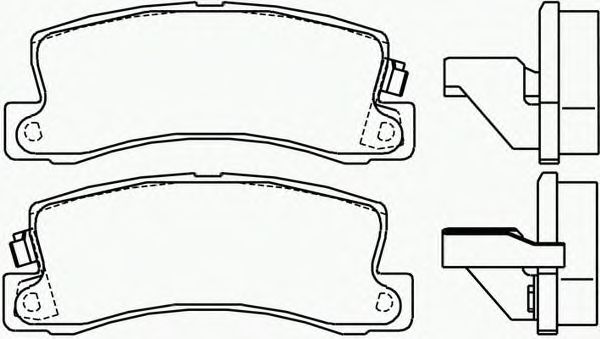 Комплект тормозных колодок, дисковый тормоз P 83 015