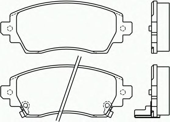 Комплект тормозных колодок, дисковый тормоз P 83 042