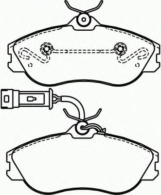 Комплект тормозных колодок, дисковый тормоз P 85 018