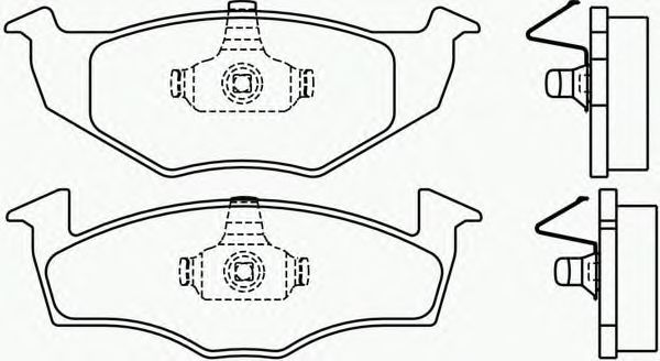Комплект тормозных колодок, дисковый тормоз P 85 031