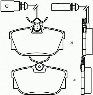 Комплект тормозных колодок, дисковый тормоз P 85 046