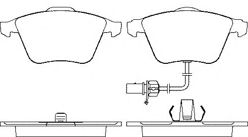 Комплект тормозных колодок, дисковый тормоз P 85 056
