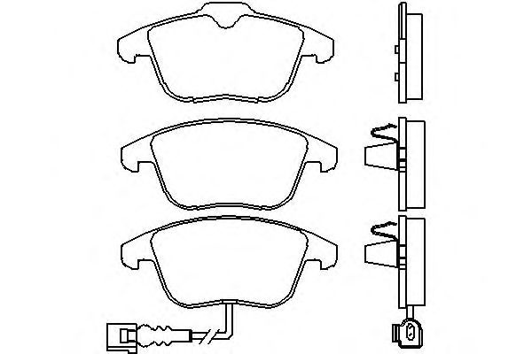 Комплект тормозных колодок, дисковый тормоз P 85 112