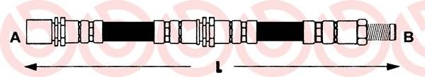 Tubo flexible de frenos T 16 002