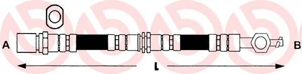 Tubo flexível de travão T 83 032