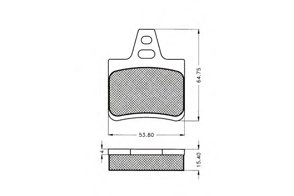 Комплект тормозных колодок, дисковый тормоз 7.116
