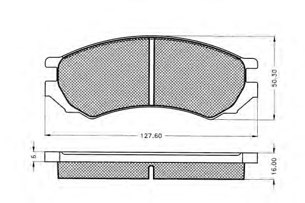 Комплект тормозных колодок, дисковый тормоз 7.154