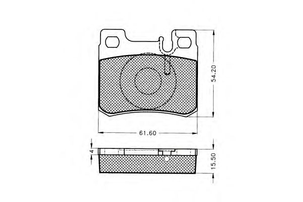 Комплект тормозных колодок, дисковый тормоз 7.378