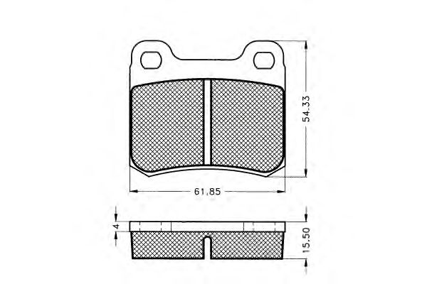 Комплект тормозных колодок, дисковый тормоз 7.203S