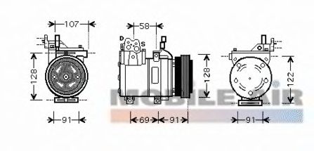 Compressor, ar condicionado 6082K161
