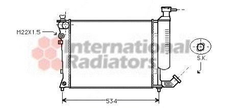 Radiator, engine cooling 60092059