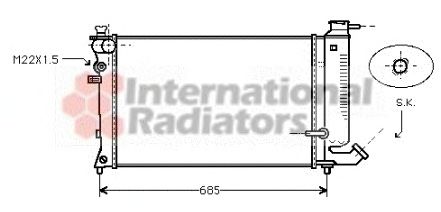 Radiator, engine cooling 60092121