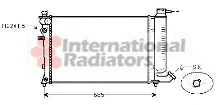 Radiator, engine cooling 60092135