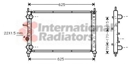 Radiator, engine cooling 60172188