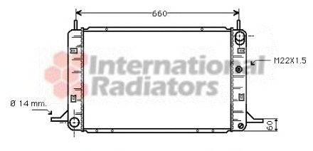 Radiator, engine cooling 60182112