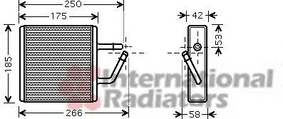 Permutador de calor, aquecimento do habitáculo 60276194