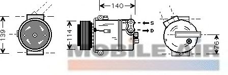 Compressor, ar condicionado 6037K451