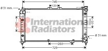 Radiator, engine cooling 60272113