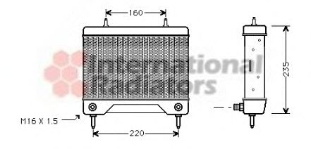 масляный радиатор, двигательное масло 60303115