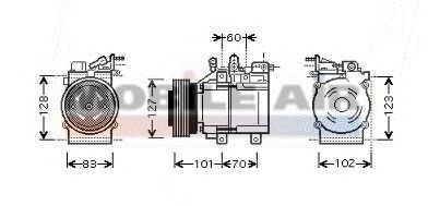 Compressor, ar condicionado 6082K123