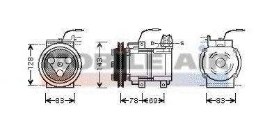 Compressor, air conditioning 6082K124