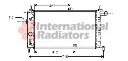 Radiator, engine cooling 60372065