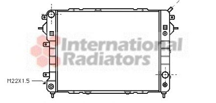 Radiator, engine cooling 60372089