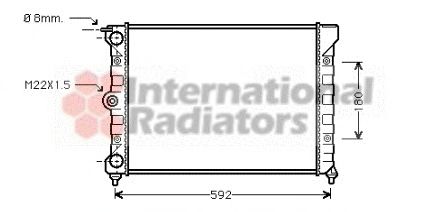 Radiator, engine cooling 60582011