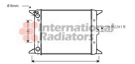 Radiator, engine cooling 60582013