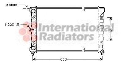 Radiator, engine cooling 60582018