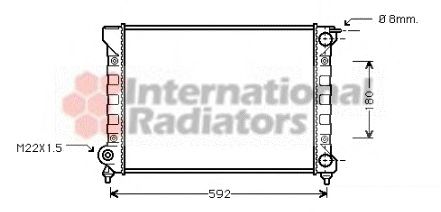 Radiator, engine cooling 60582045