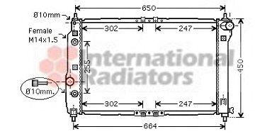 Radiator, engine cooling 60812068