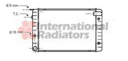 Radiator, engine cooling 60592012