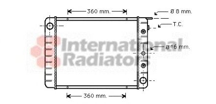 Radiator, engine cooling 60592028
