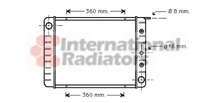 Radiator, engine cooling 60592039