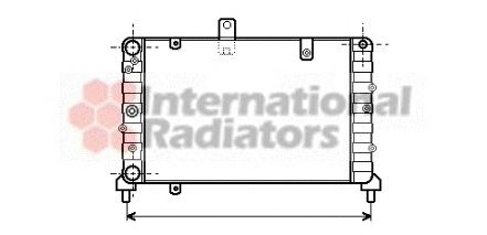 Radiator, engine cooling 60732025
