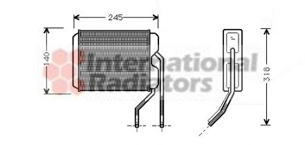 Heat Exchanger, interior heating 60816026