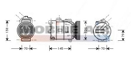 Compressor, ar condicionado 6006K226