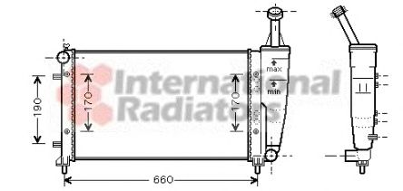 Radiator, engine cooling 60172300
