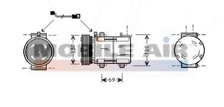 Compressor, airconditioning 6018K290