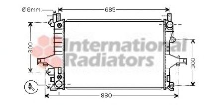 Radiator, engine cooling 60592115