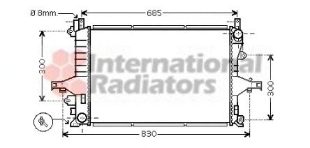 Radiator, engine cooling 60592116