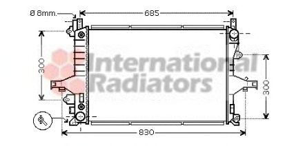 Radiator, engine cooling 60592117