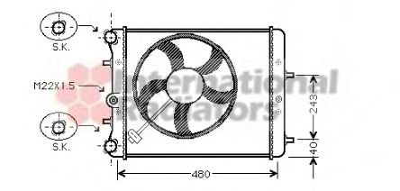 Radiator, engine cooling 60762013