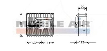 Evaporator, air conditioning 6081V048